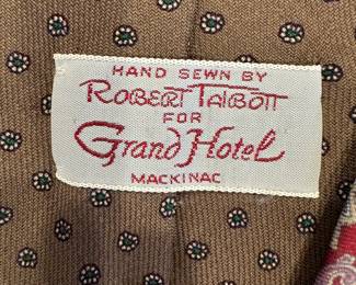 Mackinac Island Grand Hotel tie By Robert Talbott