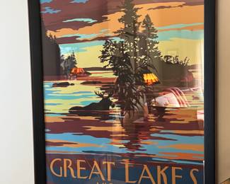 Great Lakes framed art print