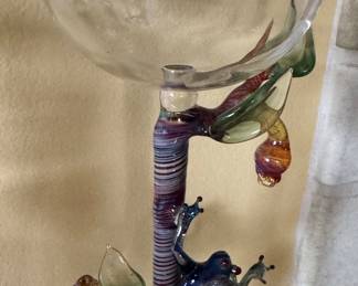 Frog blown glass