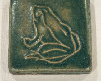 Pewabic Pottery frog tile
