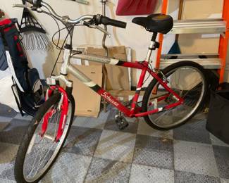 Men’s red Schwinn Cinarron mountain bicycle bike