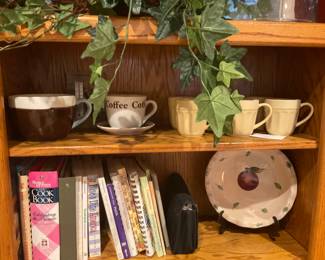 Cookbooks and kitchen items
