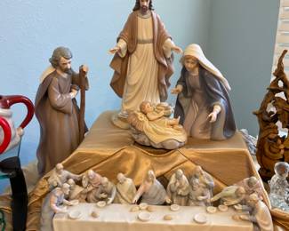 Porcelain nativity scene