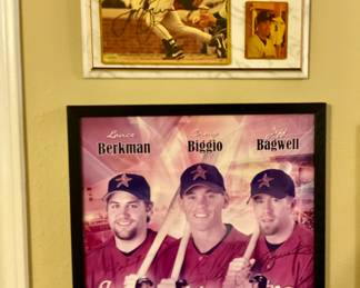 Top photo of Jeff Bagwell - the killer bees Jeff Bagwell, Craig Biggio and Lance Berkman autographs