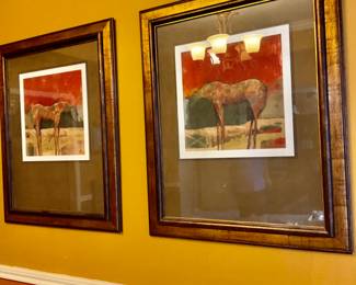Rare David Bailey Stable Horse pictures with certificates