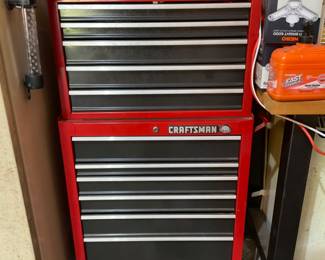 Craftsman tool chest will sell with tools or without tools