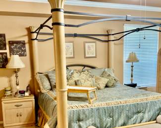 ThomasVille King size bed and mattress , Kingsize bed spread w/pillows and shams
