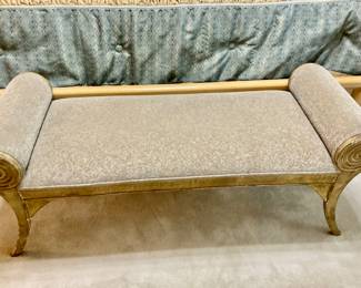 Vintage Regency Swirl Flared Bench