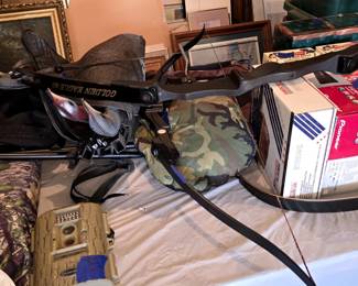 HUNTING BOWS, GEAR & BUDWEISER STEINS