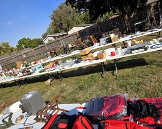 TABLES & TABLES FULL OF ITEMS!