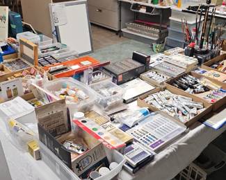 Paints and art supplies