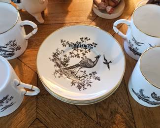 Royal Worcester Bone China Pheasant Espresso set