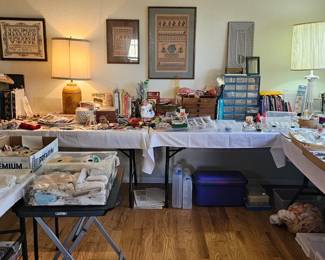 Craft Room- Beads and more beads!! Cross-stitch, Lace & so much more!  