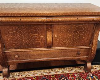 Tiger Oak Sideboard (Excellent Condition) - 54" Width X 21" X 39 1/2" Height