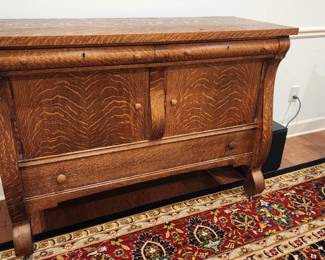 Tiger Oak Sideboard (Excellent Condition) - 54" Width X 21" X 39 1/2" Height