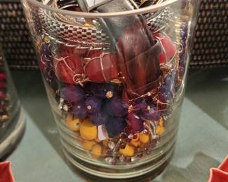 Costume Jewelry in Jars