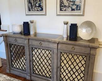 Buffet- Sideboard- Console - 76" Length X 19" Depth X 38" Height
