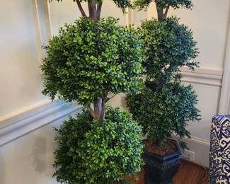 2 Artificial Topiaries/ Topiary - 69" Height each