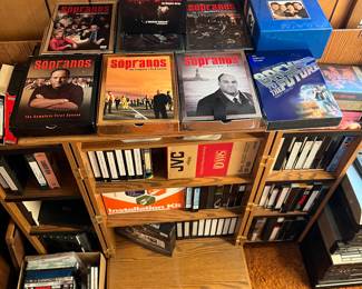 DVD sets: sopranos, Seinfeld, Back to the Future, Breaking Bad, more. Raw VHS cassettes