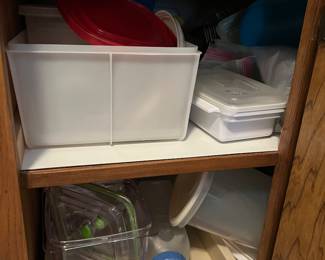 Lots of kitchenware for baking, cooking, etc