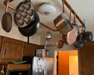 Lots of kitchenware for baking, cooking, etc