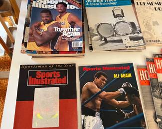 vintage aviation week magazines (60s and 70s), vintage sports illustrated