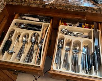 Lots of kitchenware for baking, cooking, etc