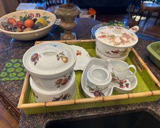 Evesham serving dishes