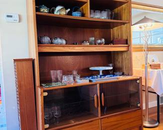 Vintage Danish Teak Display Hutch (has some slight cosmetic defects)