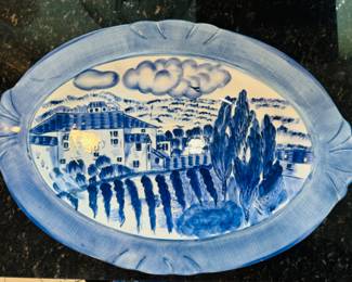 Tuscany Dawn by Artimino Handpainted Earthenware Platter