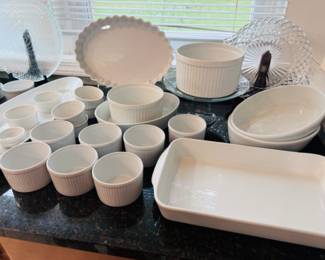 Vintage and new Pillivuyt France porcelain bakeware