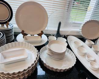 Vintage and new Pillivuyt France porcelain bakeware