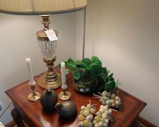 Jade grapes, retro quails