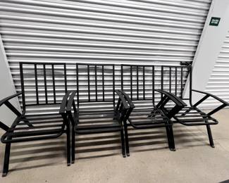 4 aluminum chairs