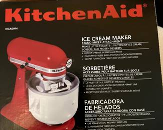 Kitchen aid ice cream maker