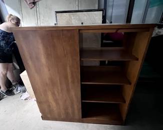 wood display cabinet