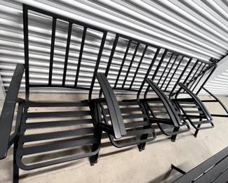 aluminum chairs to patio table