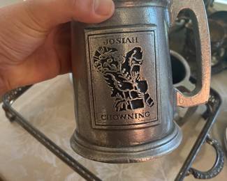 Josiah Chowning Pewter Tankard/Beer Mug
