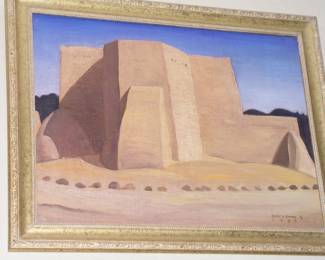 Gary E. Smith "Famous Old Church in Santa Fe, New Mexico" - 18"x24" - Asking $3,500