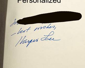 991 Signed and Personalized to Owner
