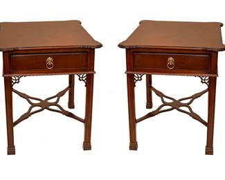 1012 Pair Side Tables Lexington Palmer House 250.00
