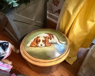 Enamel Painted Storage Box