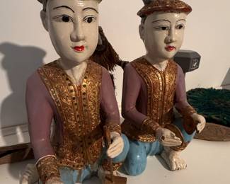 Wood Asian Figures