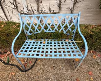 Metal bench