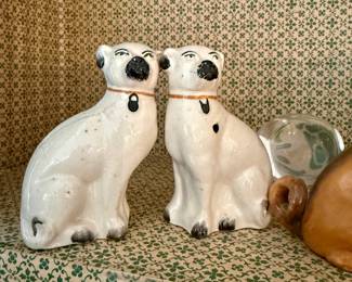 Antique English Staffordshire Dog Figure