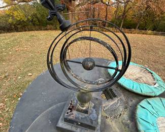 Vintage Iron Arrow Armillary Sphere