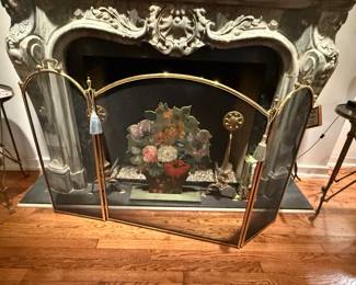 Brass Fireplace Screen 