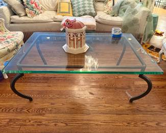 Heavy Glass Coffee Table 