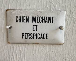 French Enamel Plaque 