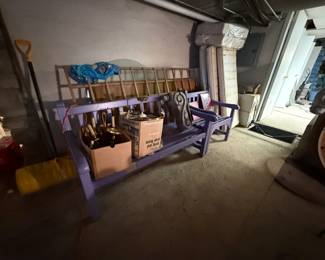 Painted Garden Benches